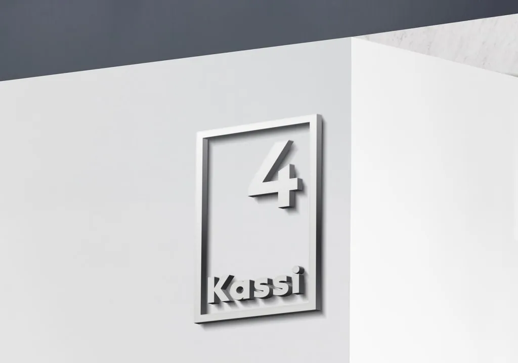 Kassi 4 büroo- ja laohoone silt